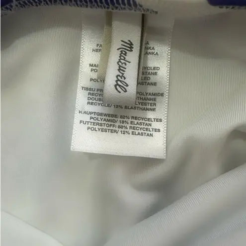 Madewell  Second Wave Square-Neck Tank One-Piece Swimsuit Floral Size Small