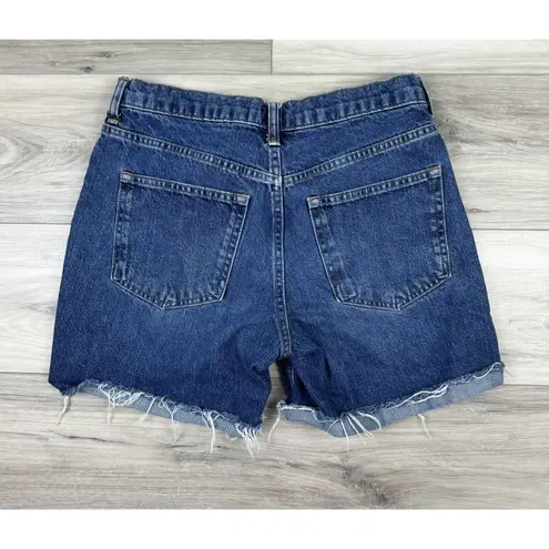 Everlane  Womens Relaxed Raw‎ Edge Medium Denim Jean Shorts Sz 27