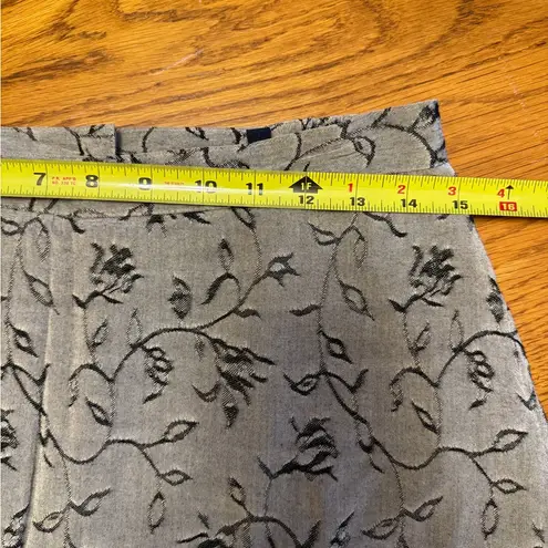 Vintage Lily's of Beverly Hills Black Print Skirt Size‎ 8 built in shorts. USA