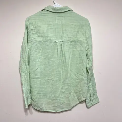 Rails x Revolve Ellis Gauze Mint Green Button Down Small Women