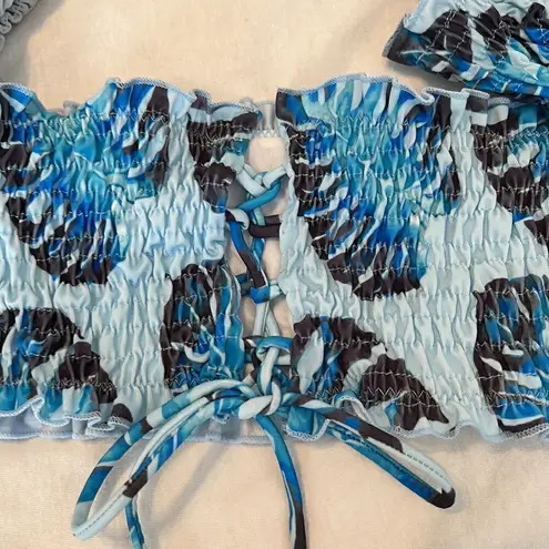 Haute Swimwear BLUE HAWAIIAN BIKINI size SMALL