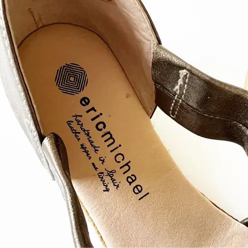 Eric Michael Leather Espadrille Sandals