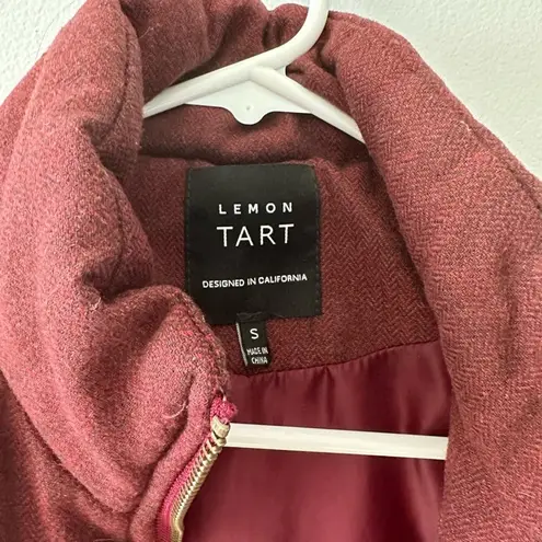 Lemon Tart Vest Women's Small Burgundy Skyros Wool Quilted Winter Gorpcore Red
