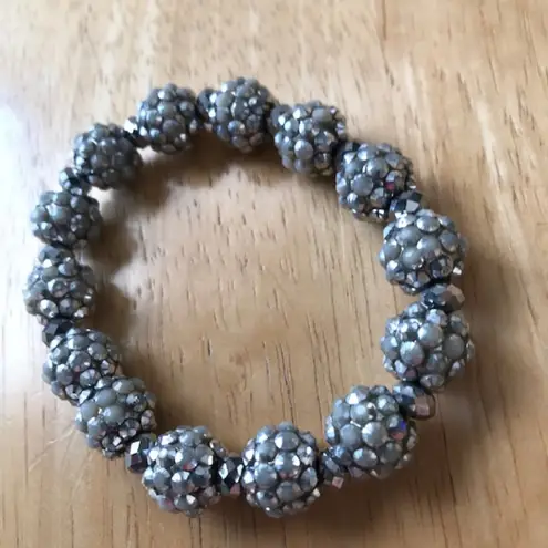 Metallic Silver Color bracelet Retro Disco Trendy