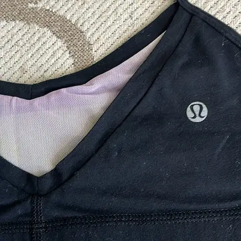 Lululemon  black no padding yoga lounge light support bra