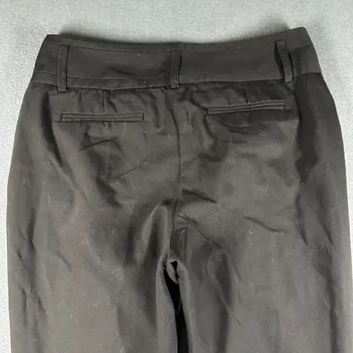 Ivanka Trump Career Pants Womens 8 Black Stretch Straight Leg Flat Front