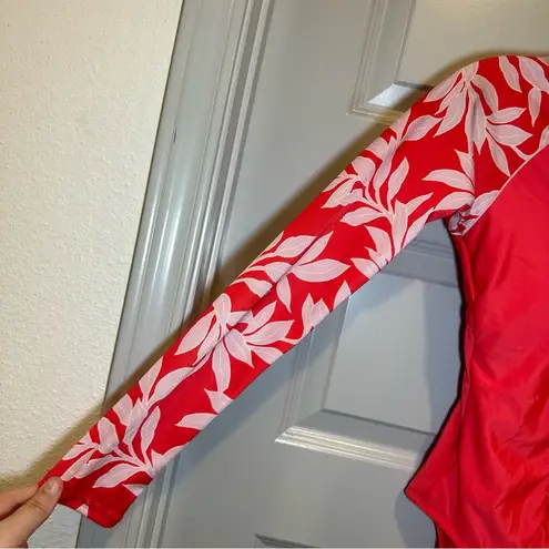 All In Motion NWT Pink/Coral Zipper Front Rashguard One Piece size XS