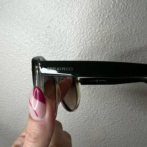 Emilio Pucci EP736S 313 Brown Gray Oversized Gradient Sunglasses 56-18-135 MM