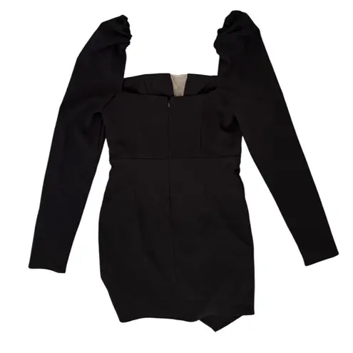 Michael Costello x REVOLVE Racquel Mini Dress in Black Size Small NEW