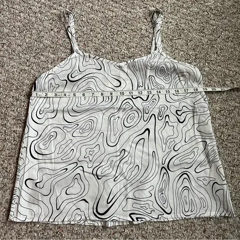 Chalmers Elyse Pajamas Cotton White Black tank capri set women’s large/12/42