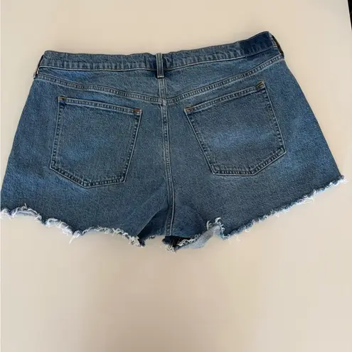 Abercrombie & Fitch  A Line Short Mid Rise Blue Jean Shorts
