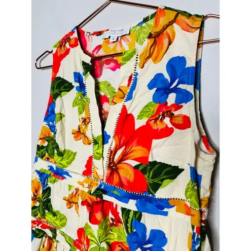 MARISSA WEBB x RTR Multicolor Floral Shift Sleeveless Tiered Mini Dress Size 0 - Image 5