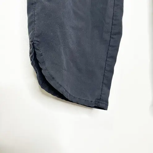 Marine layer Women Allison Pants Elastic Waist Dolphin Hem Pull On Black Small