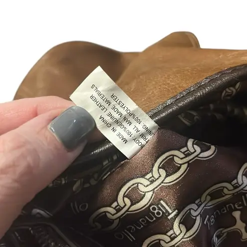 Tignanello Brown Leather Tote Bag