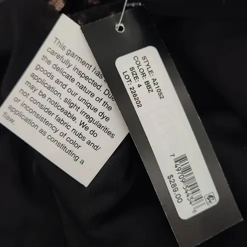 Betsy and Adam  Sequin Sheath Dress NWT Size 4 Formal Black Sequin Party Dress