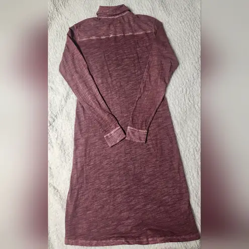 Peruvian Connection  Lagos Shirt Dress Super soft slubby cotton jersey knit Sz S