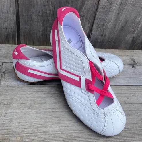 New Pony Women's Giddy White and Pink Athletic Shoes Size 7
