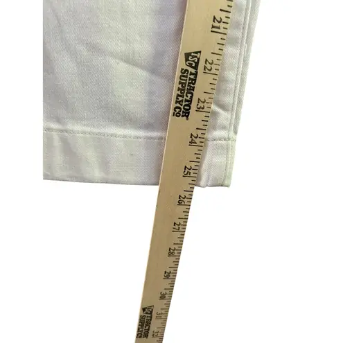 J.Crew Womens Sz 28 Paperbag Waist White High Rise Wide Leg Cropped Jeans Pants