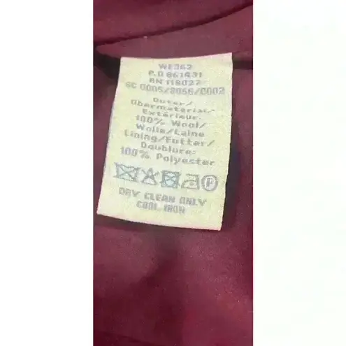 Boden Blazer Jacket Charcoal Gray Wool Short Double Breasted Size 6 US