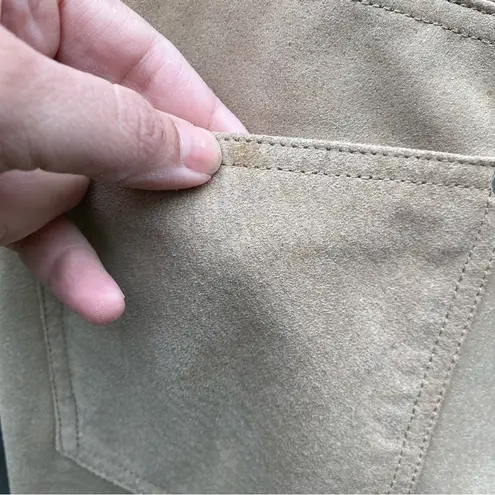 Route 66 Vintage 90’s/Y2K Suede Leather Button Fly Flare Pants