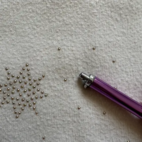 Beach Riot Sweater Moon and Stars Studded Embellished Long Sleeve Cream L