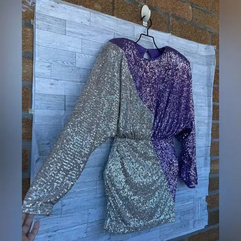 ROTATE Birger Christensen Billie Mini Dress size 0 Silver