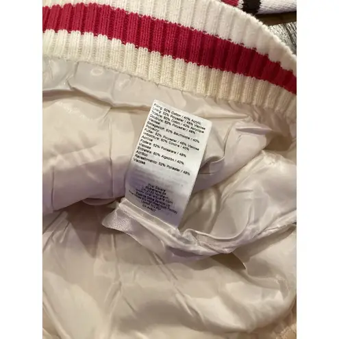 Oval Square Snowy Knit Anorak Turtleneck 1/4 Zip heavy chunky Sweater Cream S White