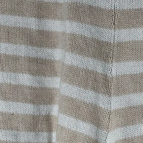 Aerie  Tan and White Striped Sweater Shorts