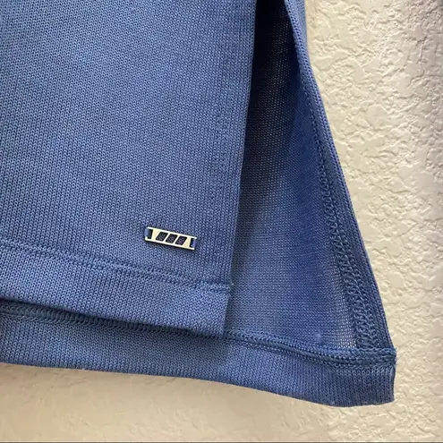 Lorna Jane Blue Black Trim long Sleeve Active Top