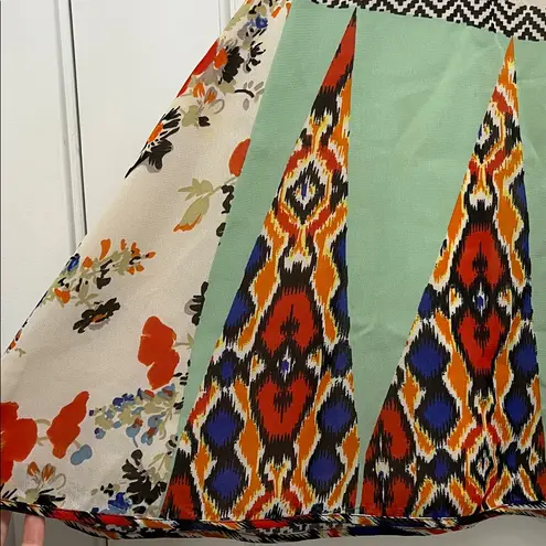 Vineet Bahl Multicolor Mixed Media Sleeveless Tank Blouse