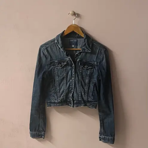 Just USA Cropped Denim Jacket Size S GUC