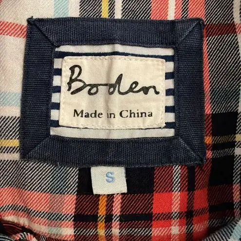 Boden Red Plaid Flannel Sleepwear Nightshirt Pajamas Nightgown Womens Size Small