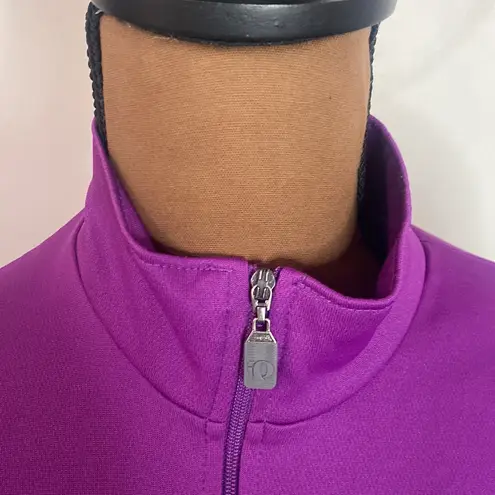 Pearl Izumi technical wear cycling high neck half-zip pullover back pockets sz 8