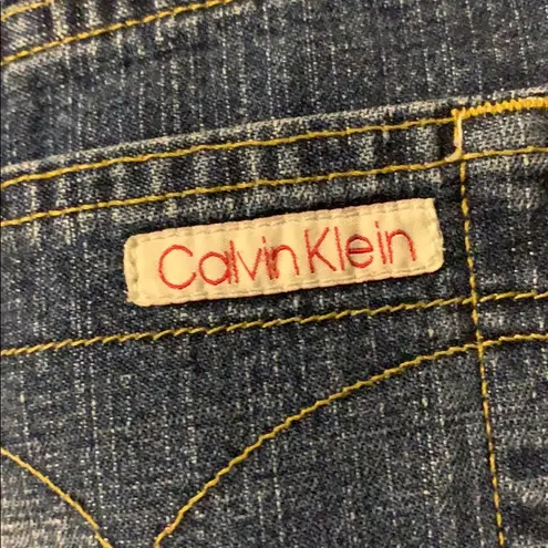 Calvin Klein 2002 CK  denim mini skirt