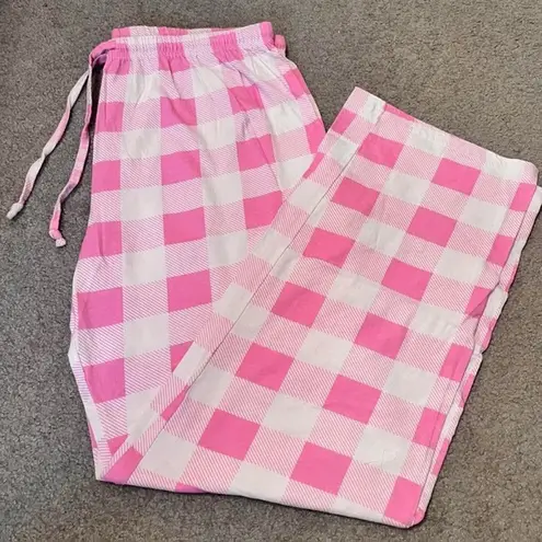 Just Love Women’s Pink Plaid Pajama Lounge Pants Sleepwear