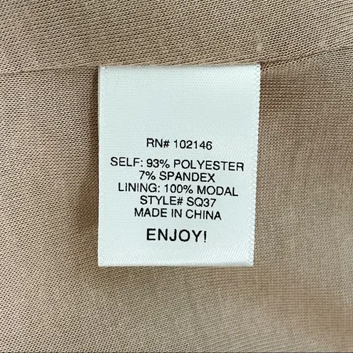 Michael Stars Silver Tan Sequin Sleeveless V Neck