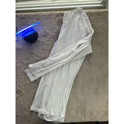 Lululemon Women's Size White Long Sleeve Cinch Top Casual T