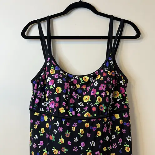st. john's bay  Tropical Floral Swim Dress Swimsuit Size 16 MSRP‎ $99.00