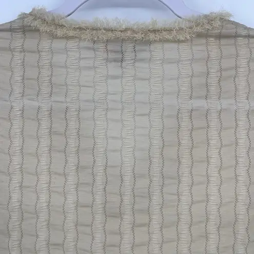 Y2K DekoZ Fur Trim Womens Top Sz 2 Preppy V