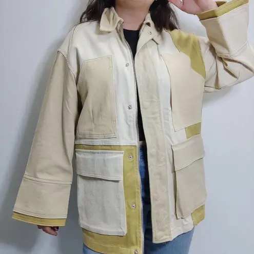 ZARA   NWT PATCHWORK GABARDINE JACKET 8197/719