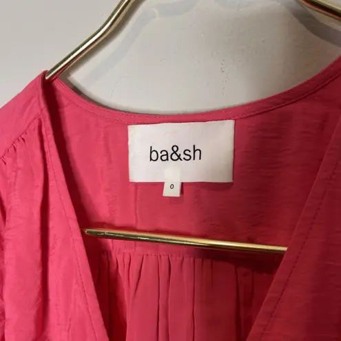 Ba&sh Linda Midi Dress in Jelly Pink Sz 0