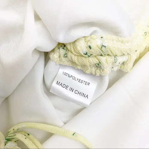 ThatsSoFetch That’sSoFetch Lorde Ruched Puff Sleeve Mini Dress: Yellow Ditsy Floral