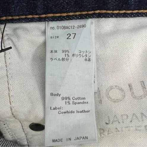 MOUSSY VINTAGE Ankle Boyfriend Distressed Jeans Dark Wash Denim Premium Size 27 Blue