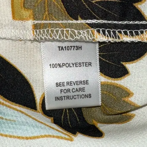 Aakaa Boutique Tie Front Floral Kimono Top Blouse