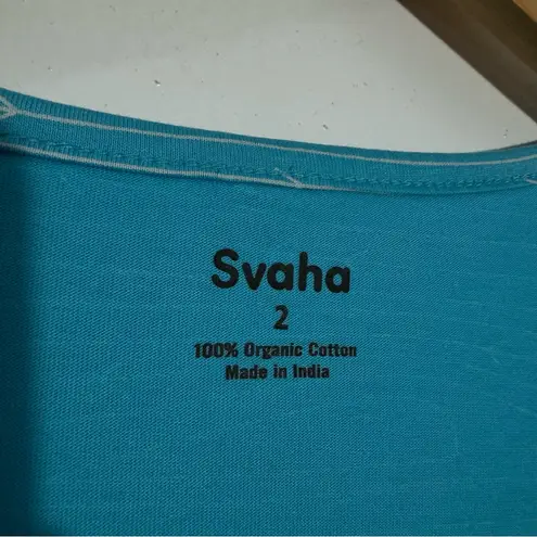 NWT Svaha Turquoise Dress With Pockets Size 2 Blue