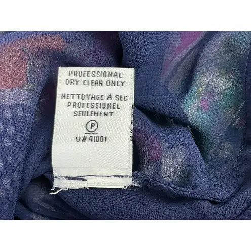 Diane Von Furstenberg  Camila Silk Top Size 2 Multicolor Boho Peasant Blouse - Image 11