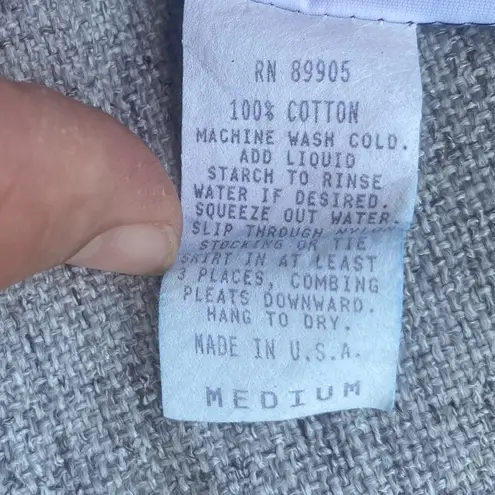 J Suzette Skirt Womens M American Flag Stars Stripes Patriotic 90s Vintage USA Blue Size M