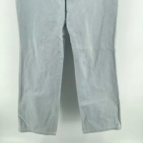 Refuge Denim Ultra High Rise 90s Wide Leg Distressed Jeans Light Wash 31” Sz 11