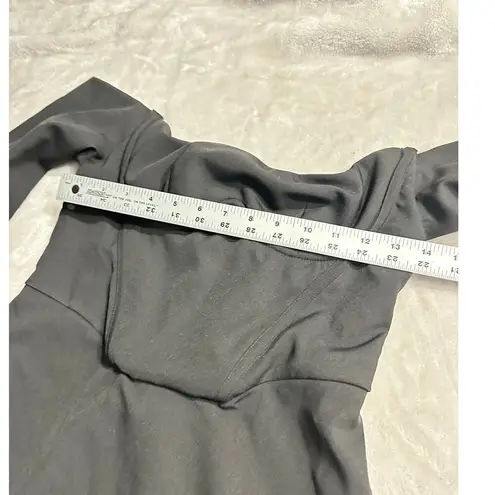 Mistress Rocks Bardot Corset Dress Women's Medium Black Mini Crepe Off Shoulder