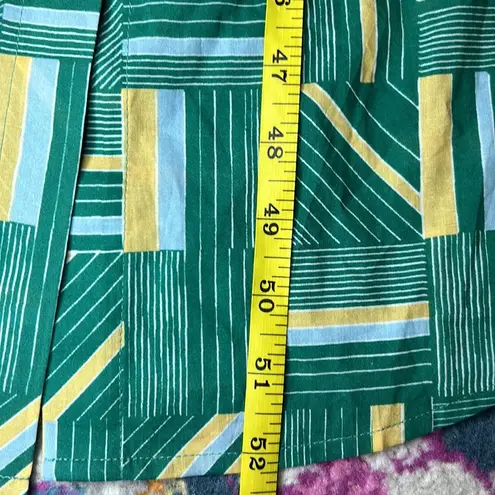 Tuckernuck  Lydell Button Down Maxi Shirt Dress Green Line Print NWT Size Small